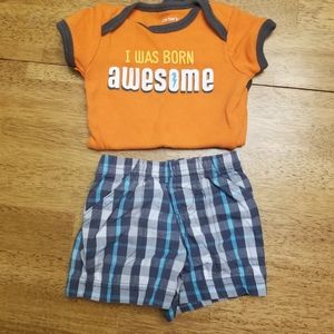 Baby boy shorts set